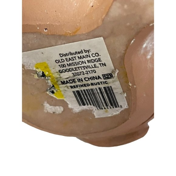 Speak No Evil and See No Evil Pig Figurines Ceramic Rustic Country 5" - Picture 4 of 6